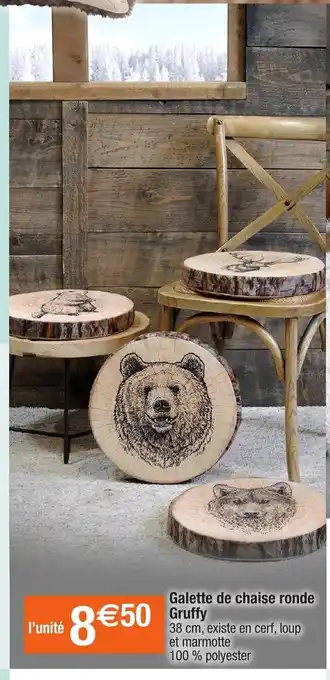 Galette De Chaise Ronde Gruffy