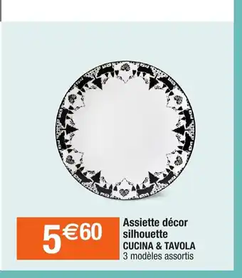 Assiette Décor Silhouette Cucina & Tavola
