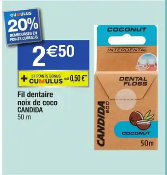 Fil Dentaire Noix De Coco Candida