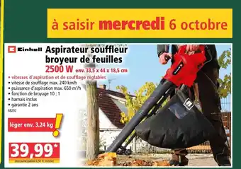Norma Aspirateur Souffleur Broyeur De Feuilles offre