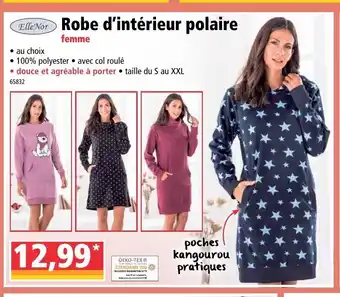 Norma Robe D'intérieur Polaire offre
