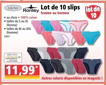 Norma Lot De 10 Slips offre
