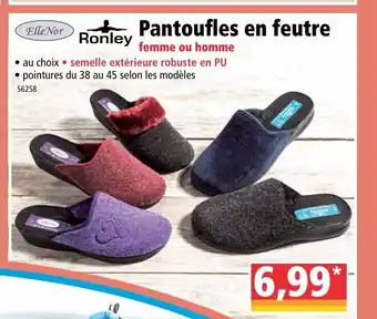 Norma Pantoufles En Feutre offre