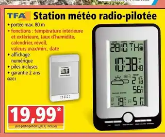Norma Station Météo Radio-Pilotée offre