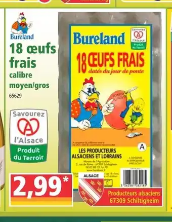 Norma 18 Oeufs Frais offre