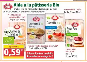 Aide a la Patisserie Bio