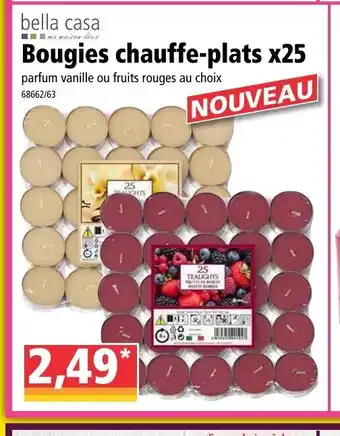Norma Bougies Chauffe-Plats x25 offre
