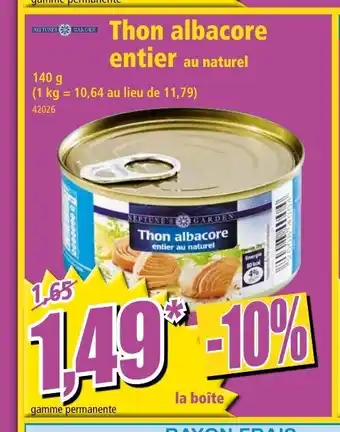 Norma Thon Albacore Entier offre