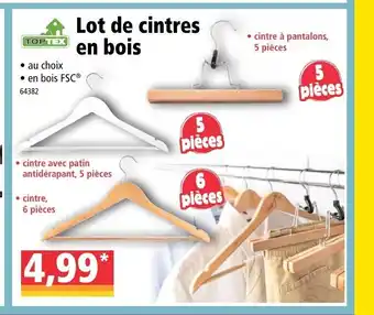 Norma Lot De Cintres En Bois offre