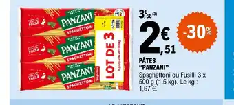 E.Leclerc PÂTES "PANZANI" offre