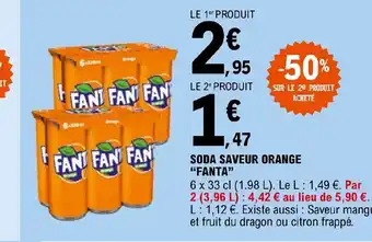 E.Leclerc SODA SAVEUR ORANGE "FANTA" offre