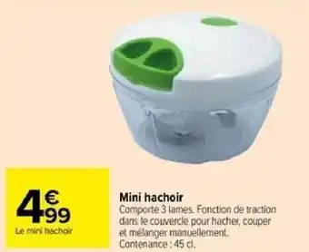 Carrefour Mini hachoir offre