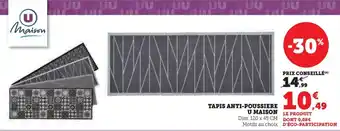 Super U TAPIS ANTI-POUSSIERE U MAISON offre