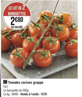 Tomates cerises grappe