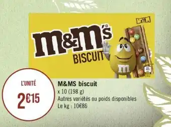 M&MS biscuit x 10 (198 g)