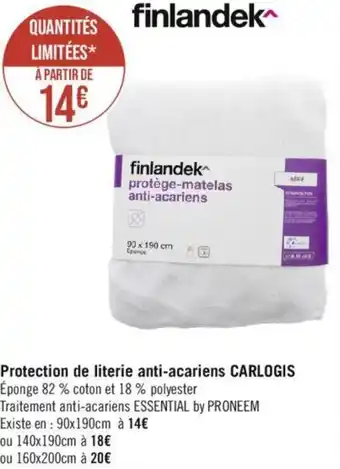 Protection de literie anti-acariens CARLOGIS