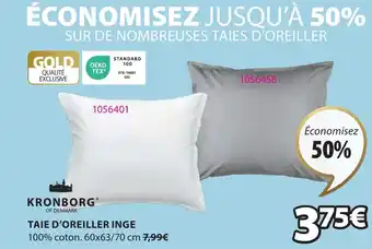 JYSK TAIE D'OREILLER INGE offre