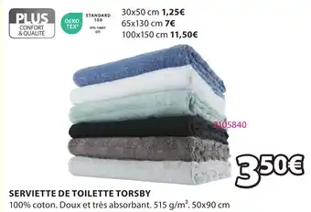 JYSK SERVIETTE DE TOILETTE TORSBY offre