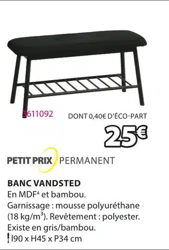 JYSK BANC VANDSTED offre