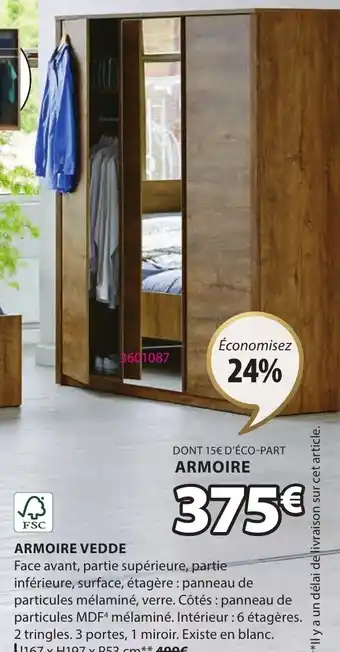 JYSK ARMOIRE VEDDE offre