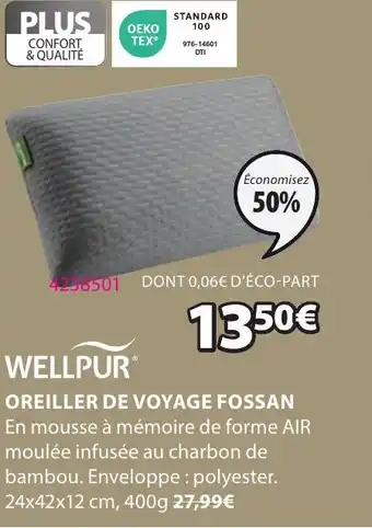 JYSK OREILLER DE VOYAGE FOSSAN offre