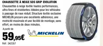 Autobacs CHAUSSETTE À NEIGE SOS GRIP EVOLUTION offre