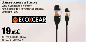 Autobacs CÂBLE DE CHARGE USB ÉTANCHE offre