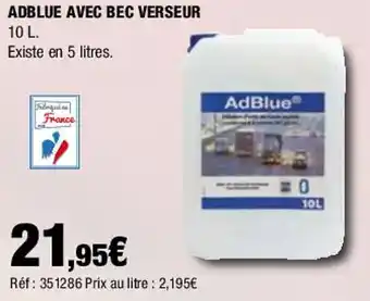 Autobacs ADBLUE AVEC BEC VERSEUR offre