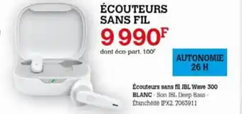 Darty ÉCOUTEURS SANS FIL offre