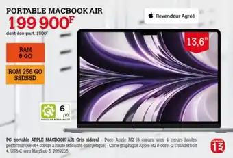 Darty PORTABLE MACBOOK AIR offre