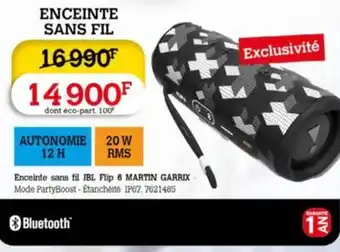 Darty ENCEINTE SANS FIL offre