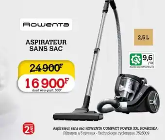 Aspirateur sans sac ROWENTA COMPACT POWER XXL RO4B25EA-Filtration Ă 3 niveaux - Technologie cyclonique. 7523009