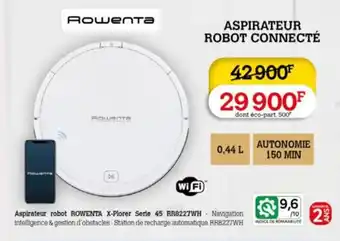 Darty Aspirateur robot ROWENTA X-Plorer Serie 45 RR8227WH- offre