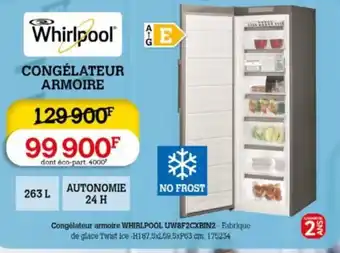 Darty Congélateur armoire WHIRLPOOL UW8F2CXBIN2 - Fabrique offre