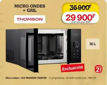 Micro-ondes + Gril THOMSON TH30YBF