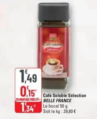 G20 Café Soluble Sélection BELLE FRANCE offre