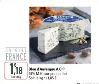 G20 Bleu d'Auvergne A.O.P offre