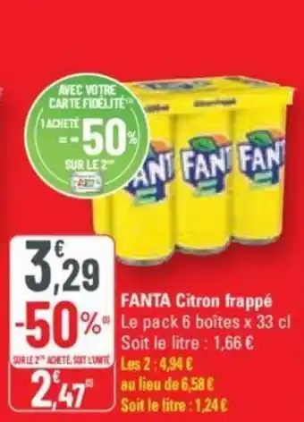 G20 FANTA citron frappé offre