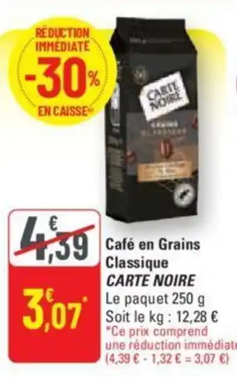 G20 Café en Grains Classique CARTE NOIRE offre