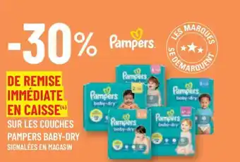 SUR LES COUCHES PAMPERS BABY-DRY SIGNALÉES EN MAGASIN