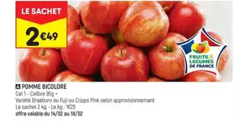 Leader Price POMME BICOLORE offre