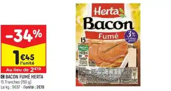 BACON FUMÉ HERTA