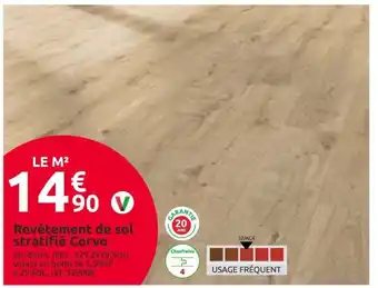 Mr Bricolage Revêtement de sol stratifié Corvo offre