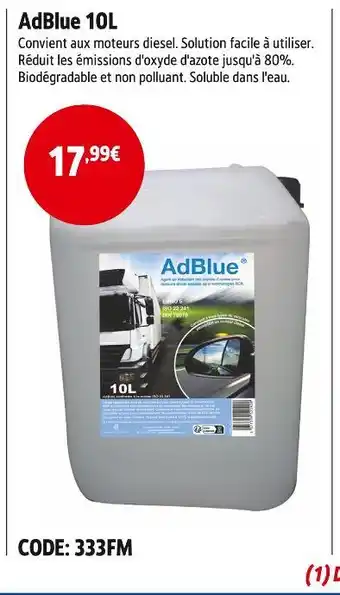 Screwfix AdBlue 10L offre