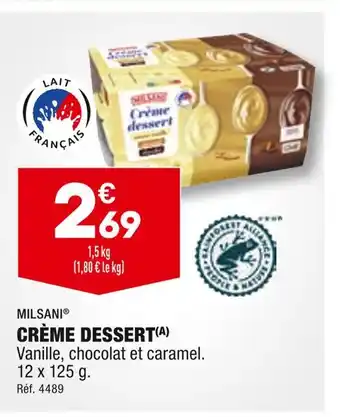 ALDI MILSANI CRÈME DESSERT offre