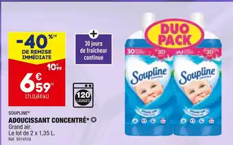 ALDI SOUPLINE ADOUCISSANT CONCENTRÉ offre