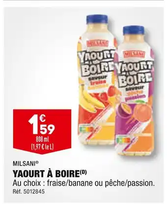 ALDI MILSANI YAOURT À BOIRE offre