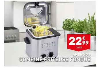 ALDI Ambiano COMBINE FRITEUSE FONDUE offre
