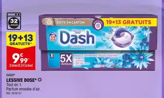 ALDI DASH LESSIVE DOSE offre