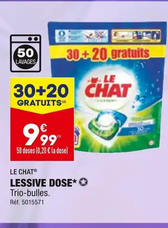 ALDI LE CHAT LESSIVE DOSE offre